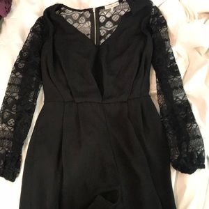 Charolette Rousse lace back black romper